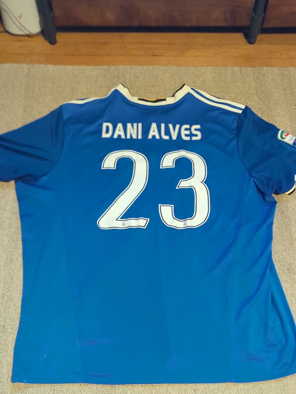Dani Alves #23 2016 Juventus Jersey Size 3XL Adidas